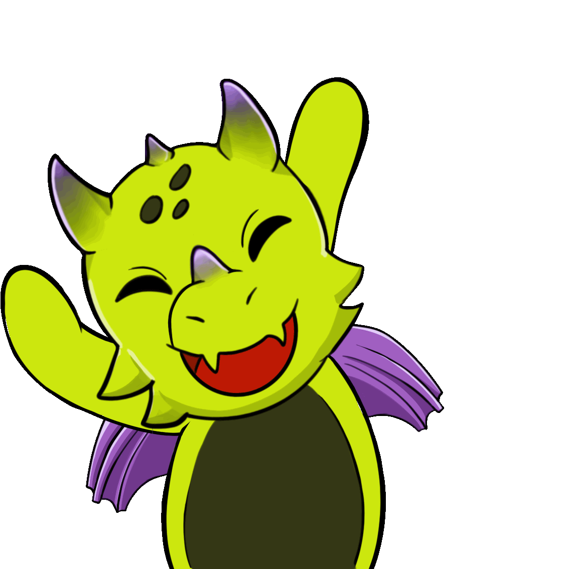 El dragonet de ZakuCat saludant